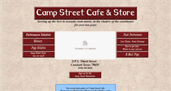 Desktop Screenshot of campstreetcafe.com